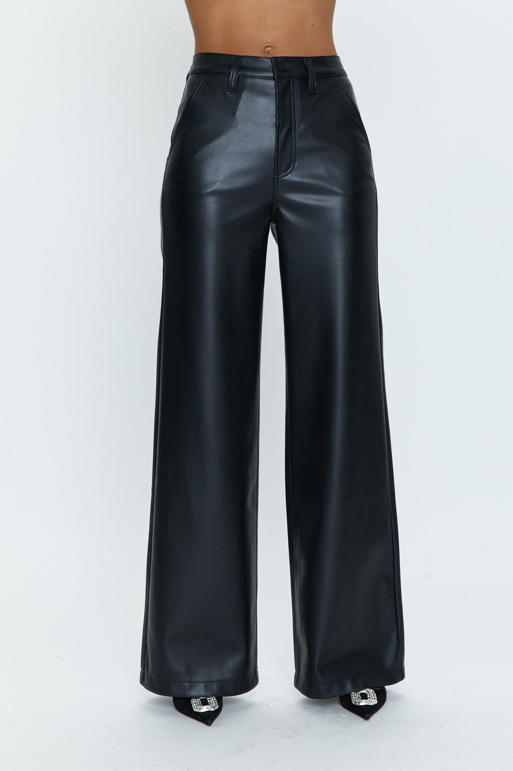 Lana Trouser High Rise Ultra Wide Leg - Slate Black
            
              Sale